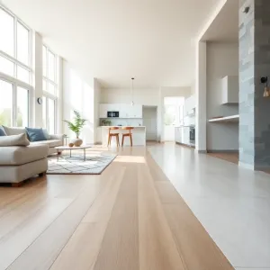 Podłoga salon kuchnia korytarz