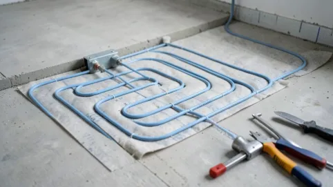 podłogówka schemat