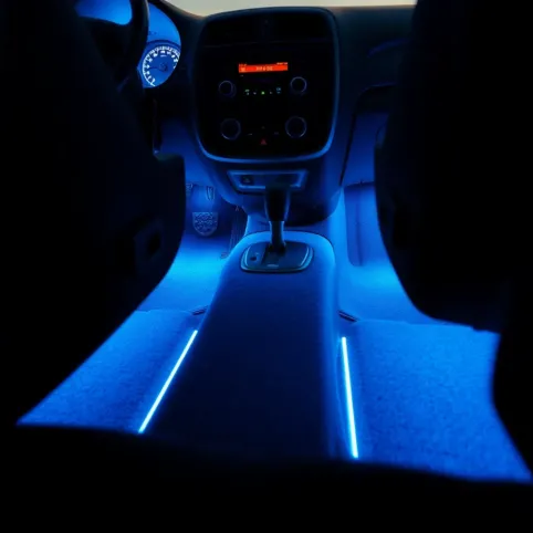 Podświetlenie podłogi w samochodzie