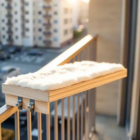 Półka dla kota na balustradę