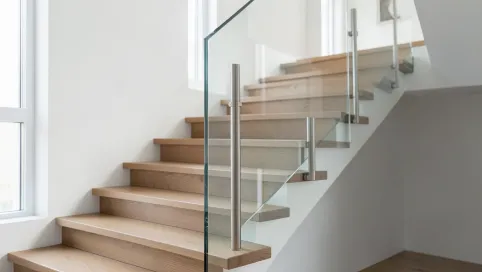 poręcz schodowa szklana