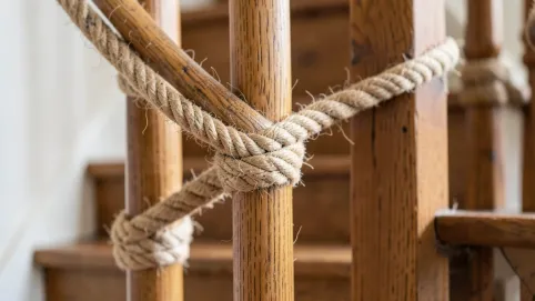 Poręcz z liny jak zrobić