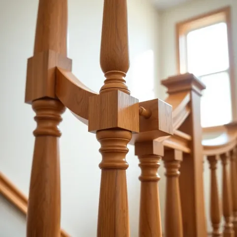 Poręcze drewniane na schody