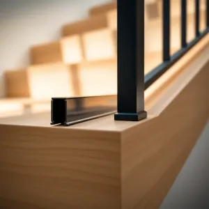 Profil schodowy do paneli 8mm czarny