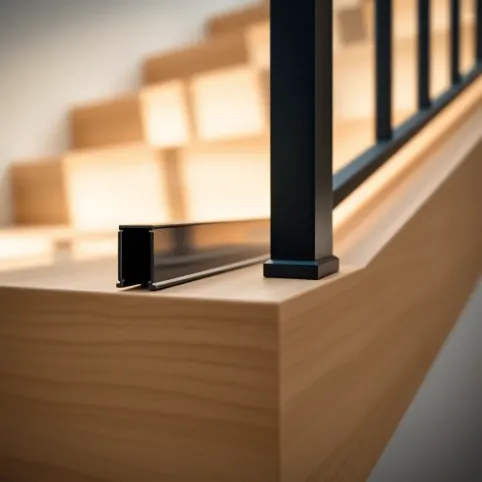 Profil schodowy do paneli 8mm czarny