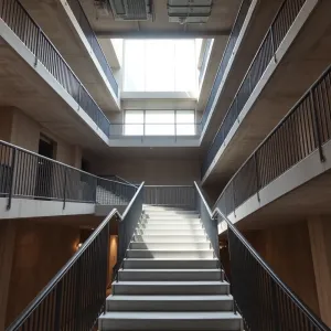 Projekt klatki schodowej w bloku