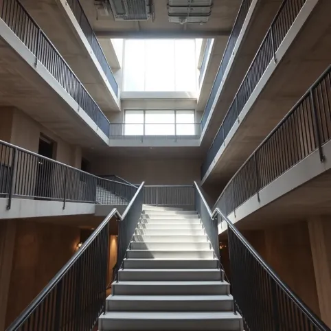 Projekt klatki schodowej w bloku