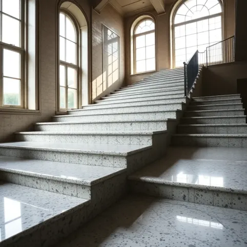 Renowacja lastryko na klatce schodowej