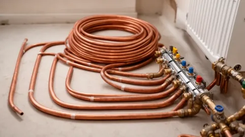 Schemat podłączenia podłogówki z grzejnika