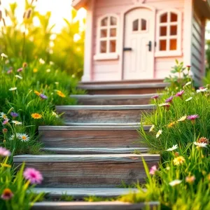 Schody do domku dla dzieci