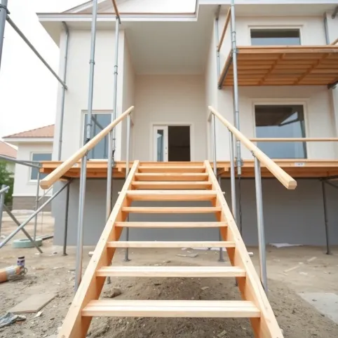 Schody do odbioru domu