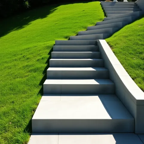 Schody na taras betonowe