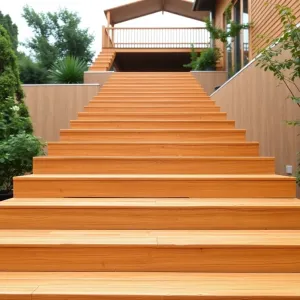 Schody na taras drewniane