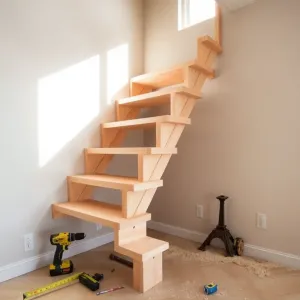 Schody półkowe montaż