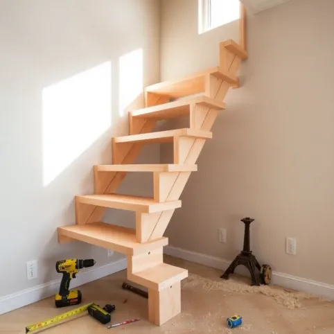 Schody półkowe montaż