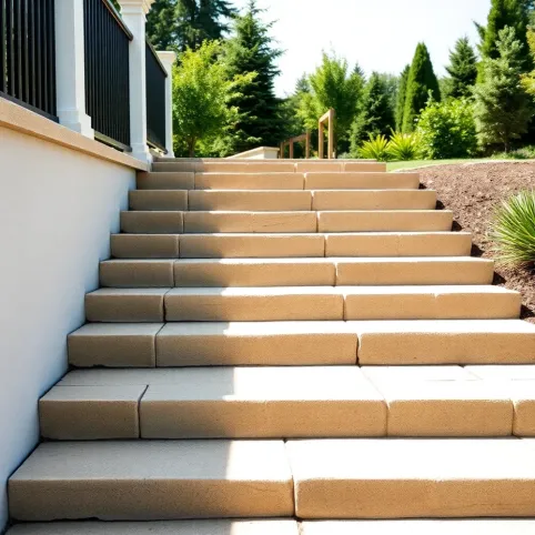 Schody tarasowe z kostki