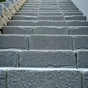 Schody z bloczków betonowych