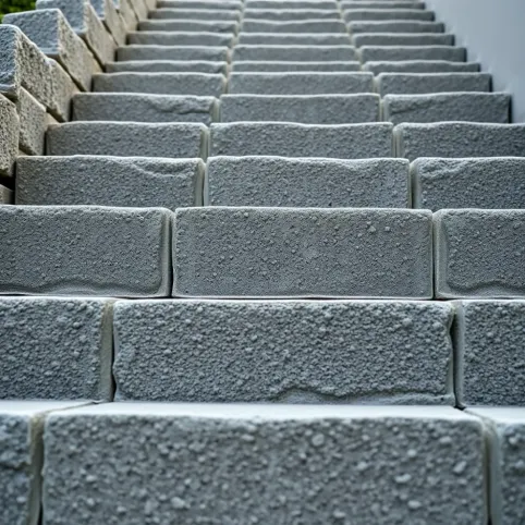 Schody z bloczków betonowych
