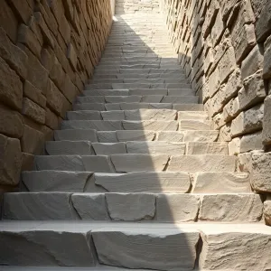 Schody z kamienia łupanego