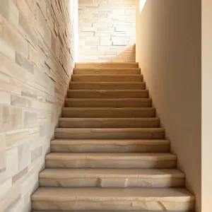 Schody z kamienia w domu