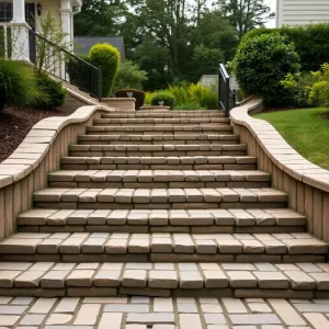 Schody z kostki brukowej