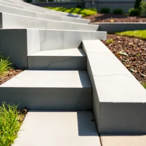 Schody z obrzeży i kostki