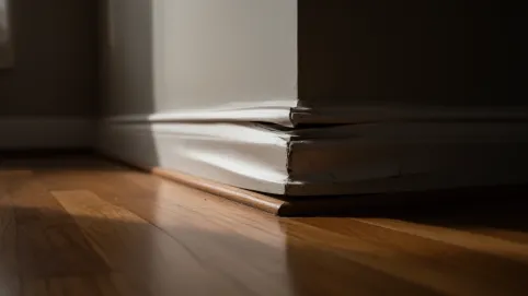 Spuchnięta listwa przypodłogowa