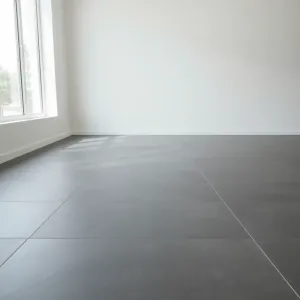 Szarą podłoga w salonie