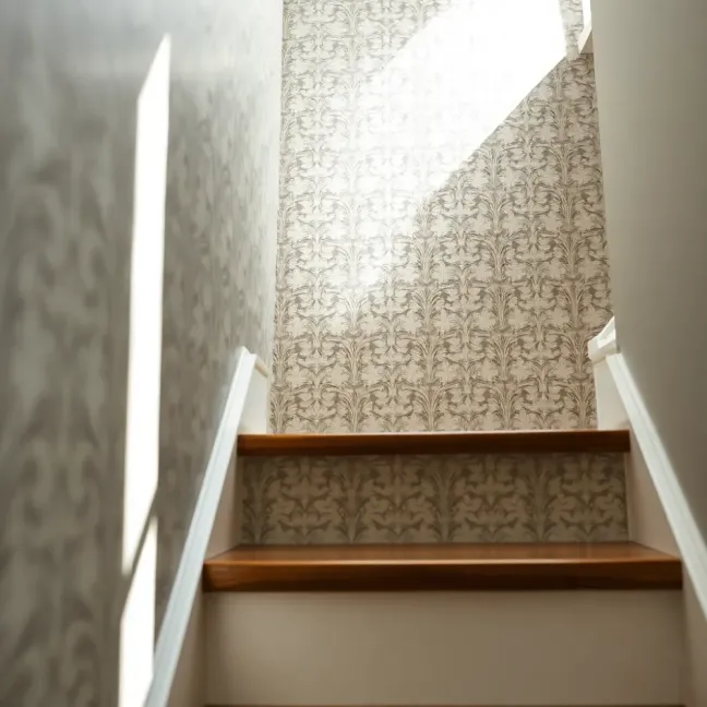 Tapeta winylowa na klatce schodowej