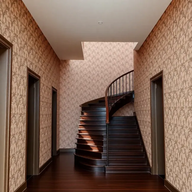 Tapety na korytarz że schodami
