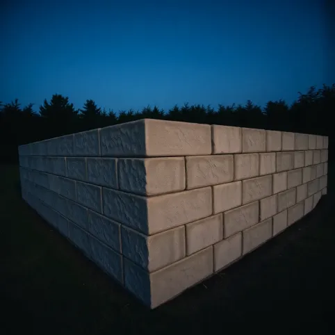 Taras z bloczków fundamentowych