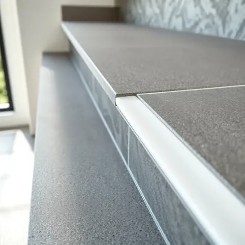 Układanie płytek z kapinosem na schodach