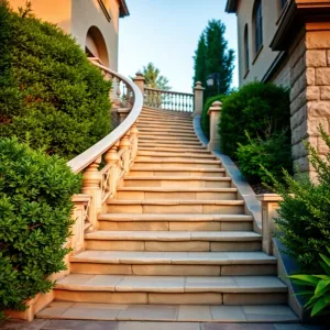 Wejście do domu schody zewnętrzne