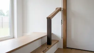 wysokość poręczy schodów