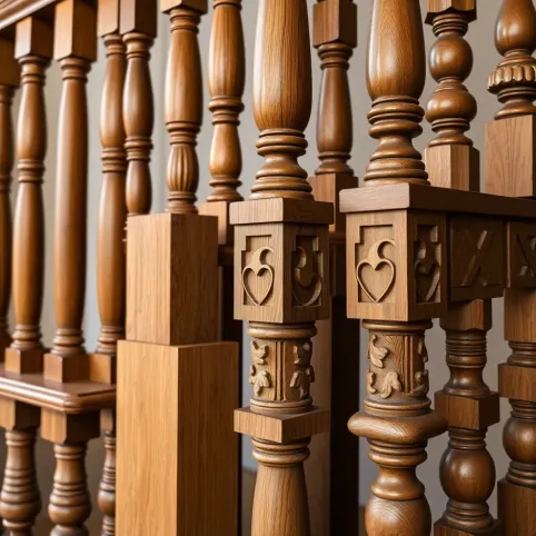 Wzory balustrad drewnianych