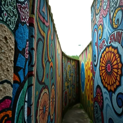 Wzory pomalowanych płotów betonowych