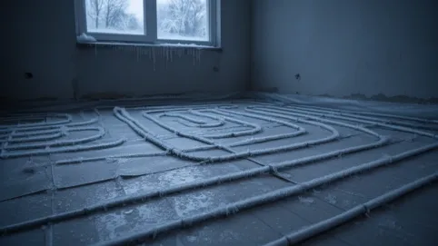 Zamarznięta podłogówka