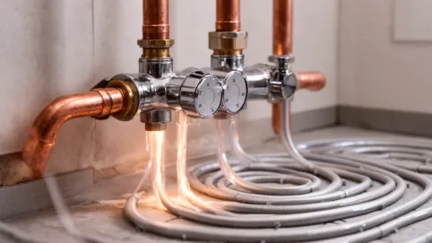 Zawór mieszający do podłogówki