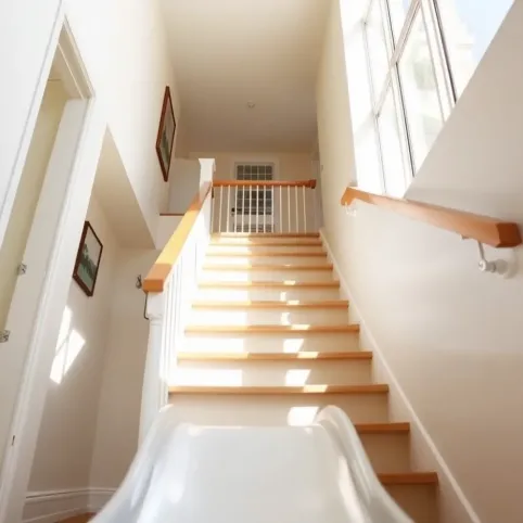 Zjeżdżalnia na schody w domu