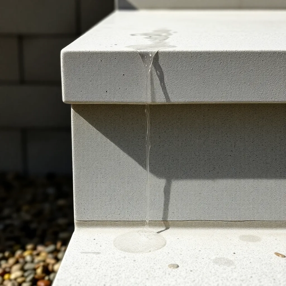 Stopnice na schody zewnętrzne z kapinosem