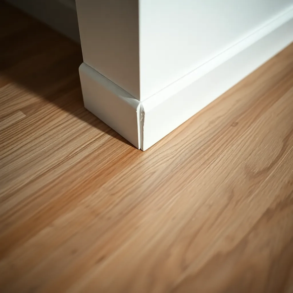 Szpara między listwą a podłogą