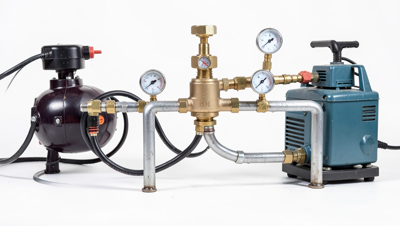 Test ciśnieniowy do wykrycia wycieku podłogowego