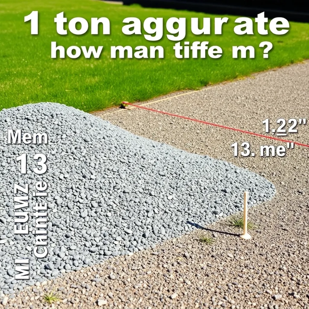 Tona kruszywa ile to m2