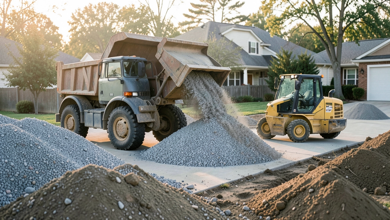 Transport i koszty dostawy kruszywa na podjazd