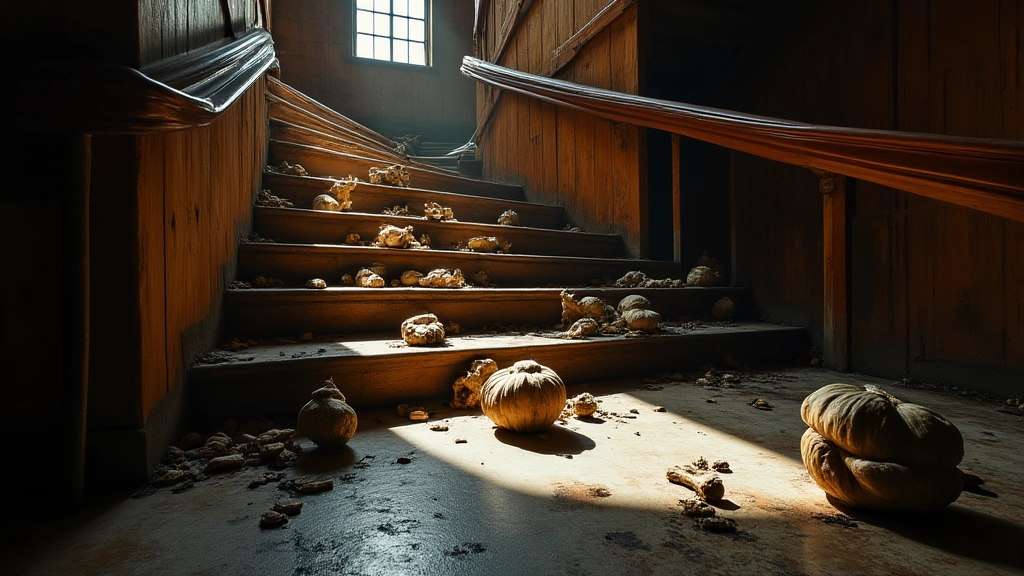 Trzymanie rzeczy na klatce schodowej