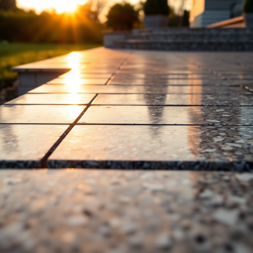 Układanie granitu na schodach zewnętrznych cena