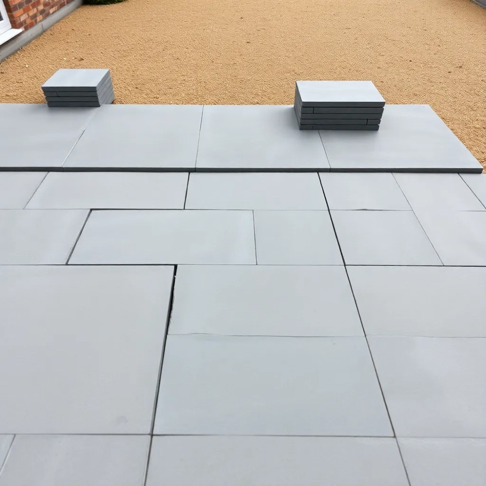 Układanie płyt tarasowych na suchym betonie cena