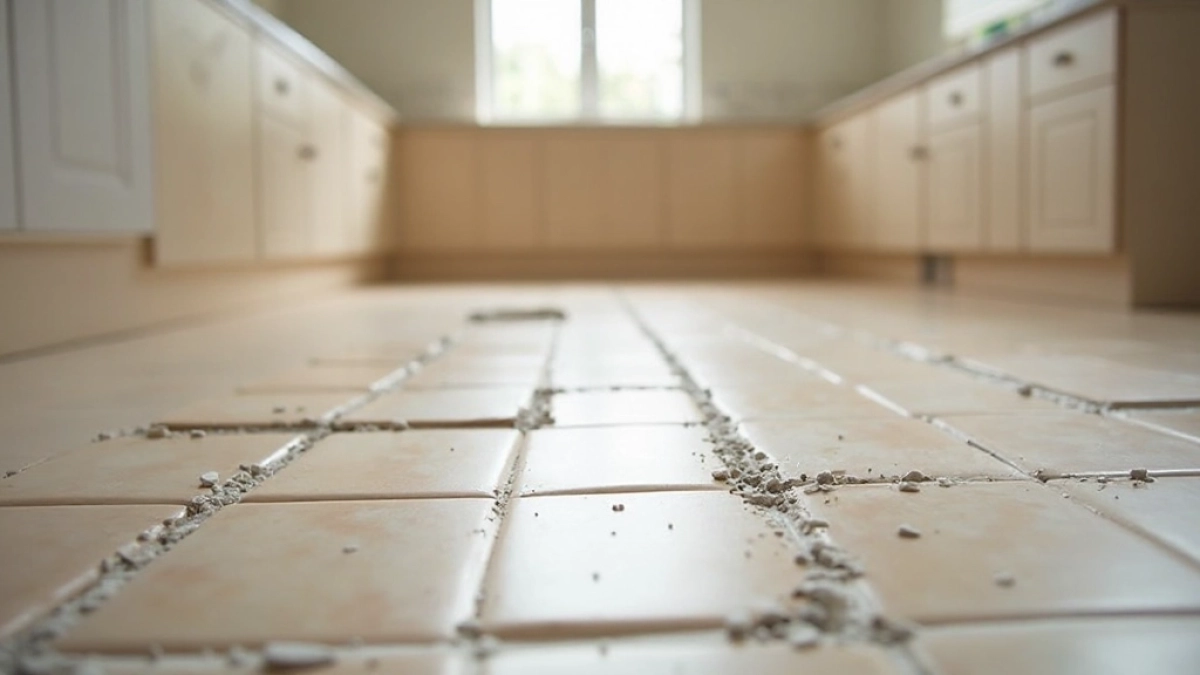 Układanie płytek w kuchni na podłodze