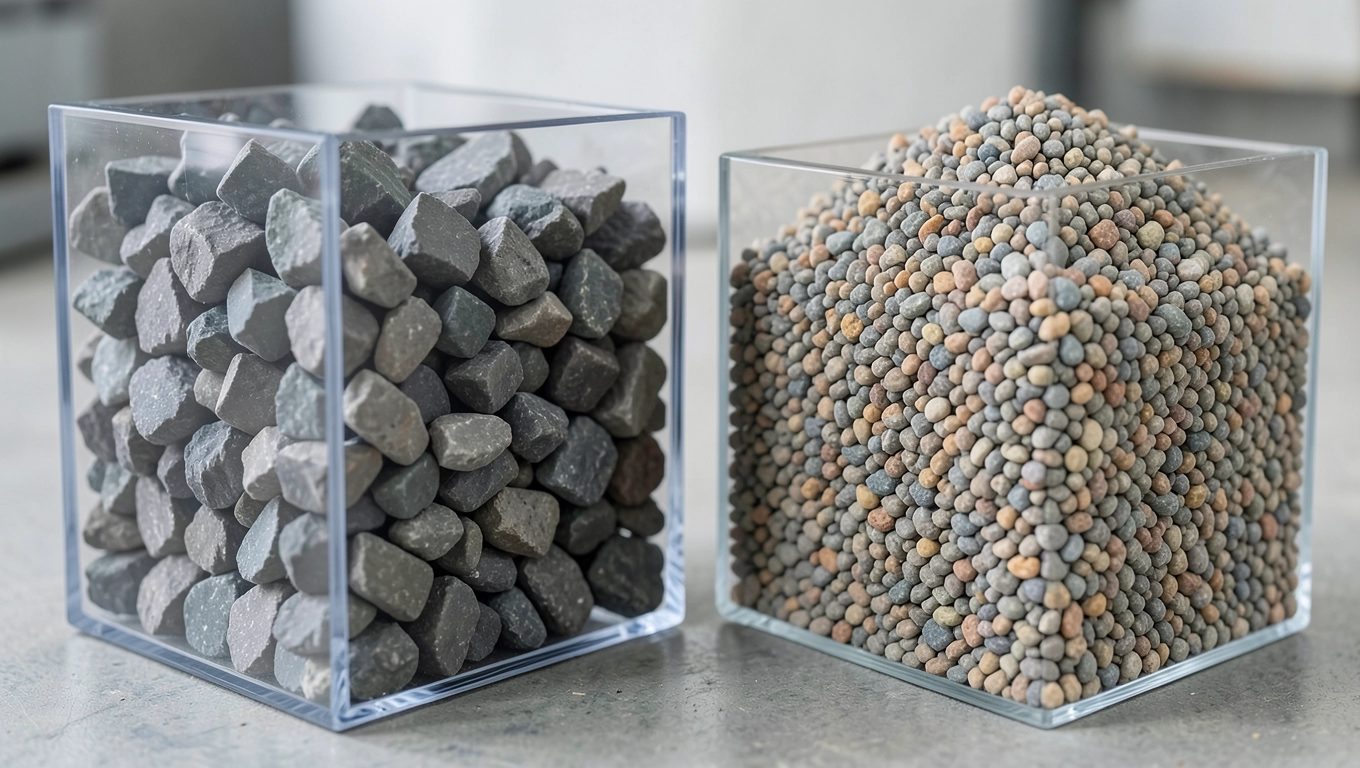 Waga kruszywa łamanego na m³