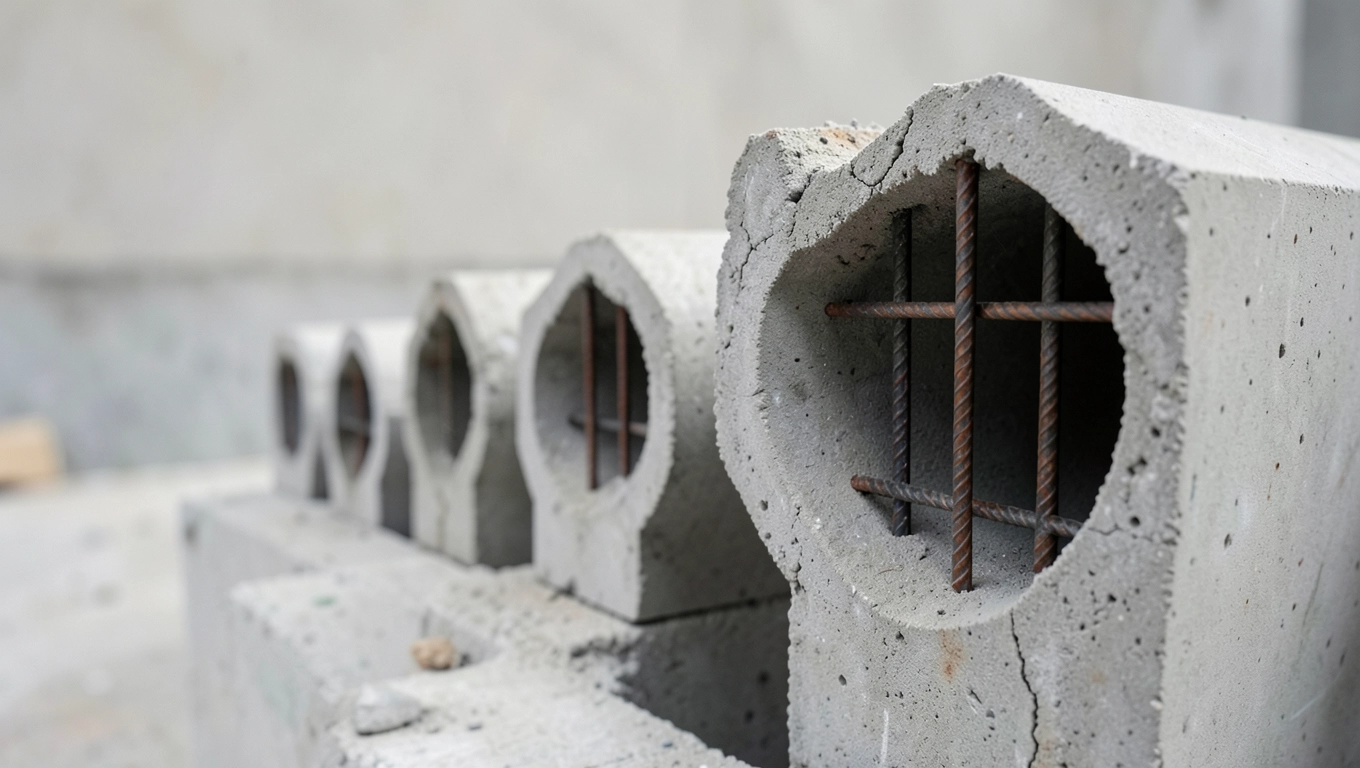 Wpływ przekroju na cenę słupów żelbetowych